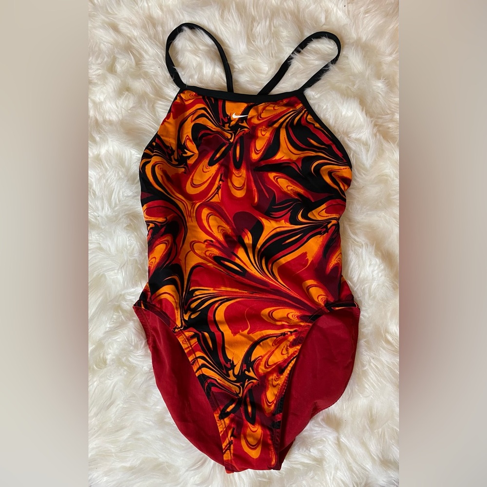 Reversible Nike Swimsuit 🧡❤️